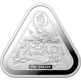 2019 Batavia Shipwreck Triangular 1oz Silver