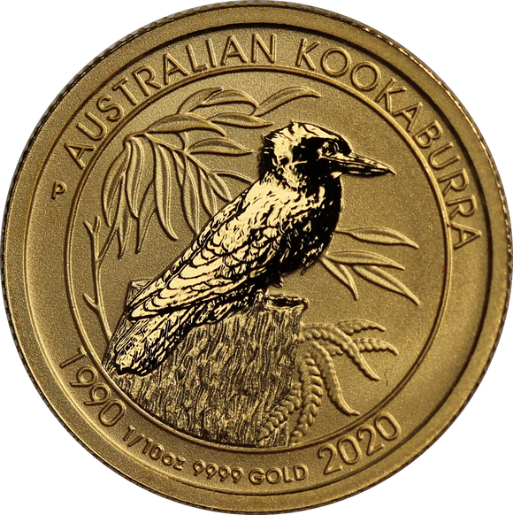 2020 1/10oz 30th Anniversary Gold Kookaburra Coin