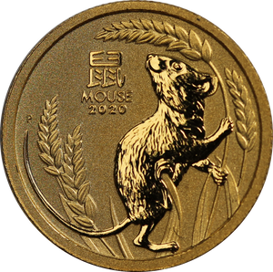 2020 1/10oz Gold Year of the Mouse Coin