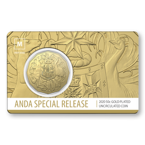 2020 50c Melbourne ANDA Gold Plated