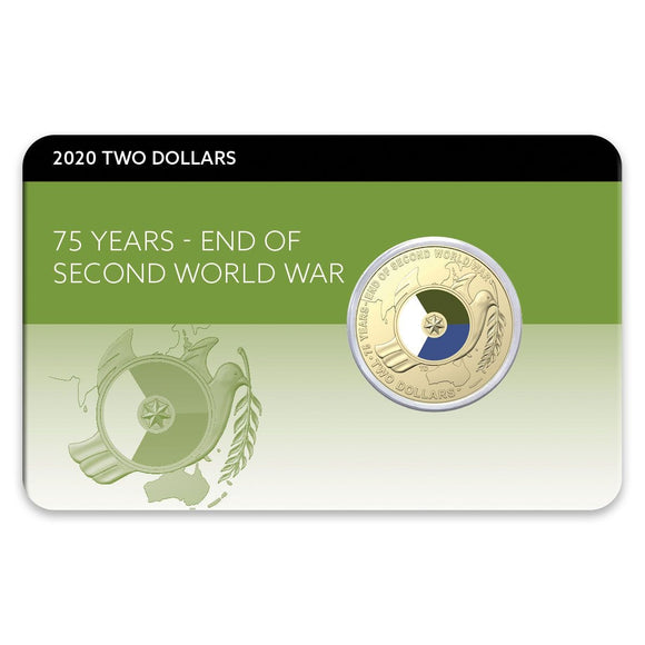 2020 $2 75th Anniversary End of WWII Carded Coin Pack