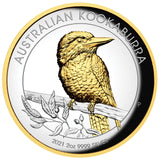 2021 2oz Gilded High Relief Kookaburra Coin