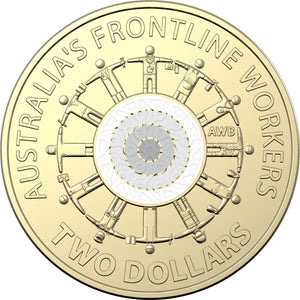 2022 $2 Frontline Workers Uncirculated Individual Coin