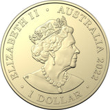 2022 Commonwealth Games Coloured $1 Coin in Card