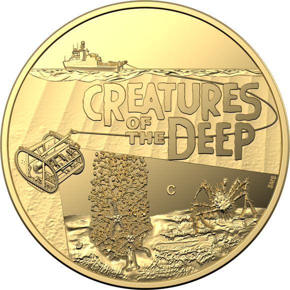 PRE ORDER 2023 Creatures of the Deep $10 Gold ‘C’ Mintmark Proof Coin