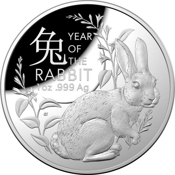 2023 Lunar Year of the Rabbit $5 Silver Domed Coin