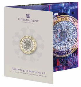 GB 2022 25 Years of the 2 Pound Coin BU