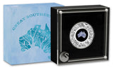 2022 Great Southern Land 1oz Silver Proof Blue Lepidolite Coin