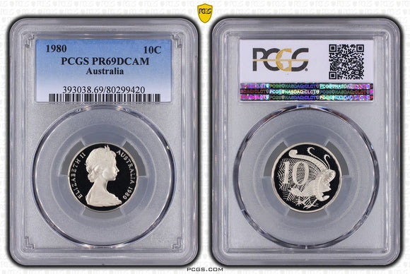 1980 10c Coin PR69DCAM