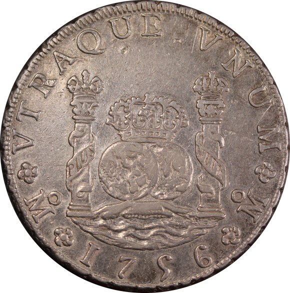 1756 Mexico 8 Reales Ferdinando VI gVF