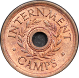 Australia 1943 Hay Internment Camp Threepence ChUNC