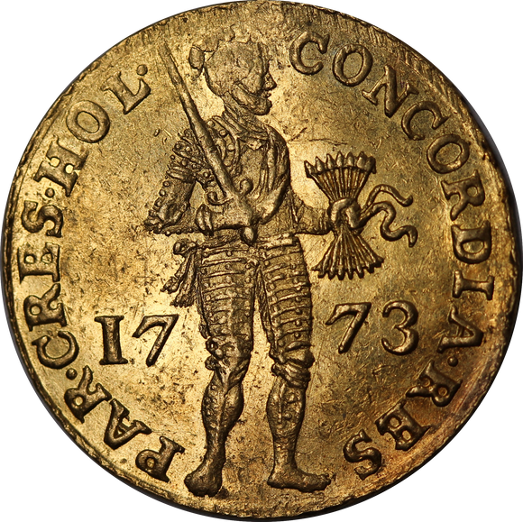 Netherlands Holland 1773 Gold Ducat gVF