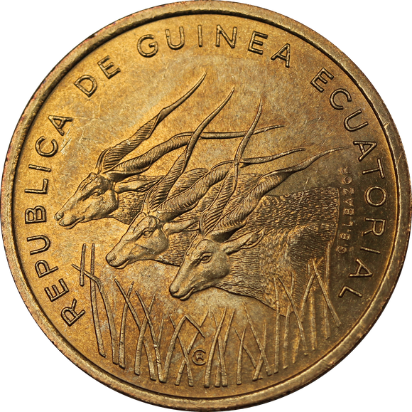 Equatorial Guinea 1985 25 Francos UNC