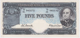 Five Pounds 1960 Coombs/Wilson aUNC