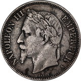 France 1868 5 Francs VF