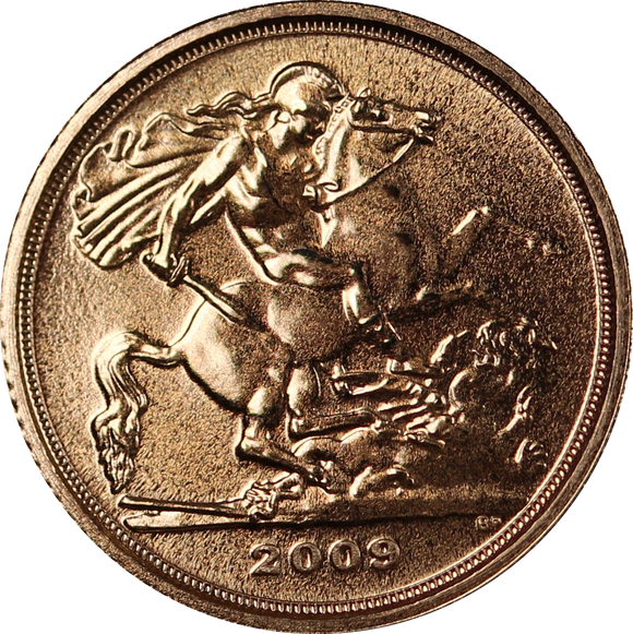 GB 2009 Gold Quarter Sovereign BU
