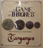 Game of Thrones House Targaryen 4-coin sets