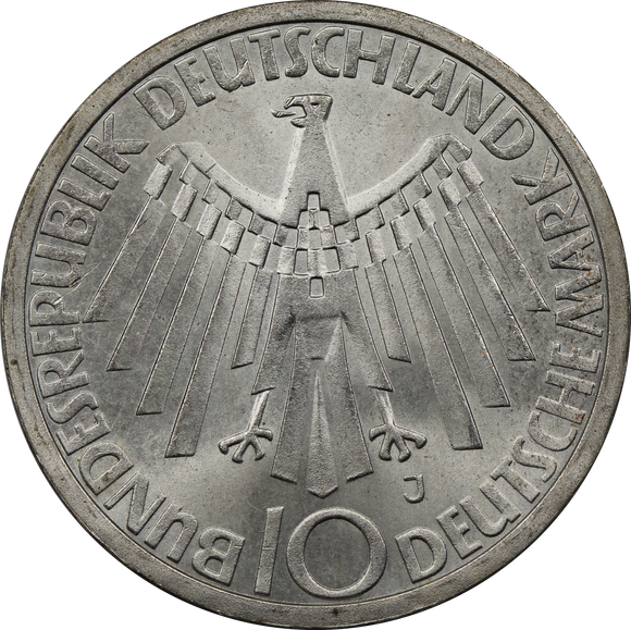 Germany 1972J 10 Mark Munich Olympics UNC