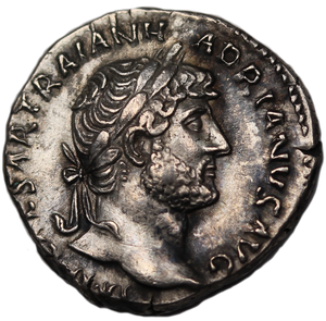 Rome Hadrian Silver Denarius 117-138AD EF