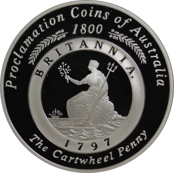 2000 $1 Proclamation Coins of Australia 1797 Cartwheel Penny Silver 1oz Coin