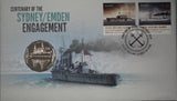 2014 Centenary of the Sydney Emden Engagement 50c PNC