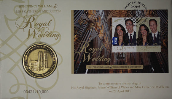 2011 Royal Wedding WIll and Kate Medallion Cover
