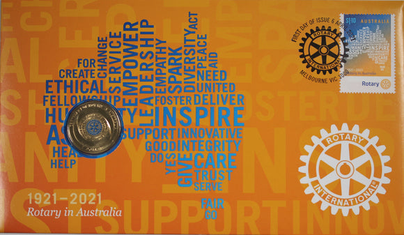 2021 Centenary of Rotary in Australia $1 PNC