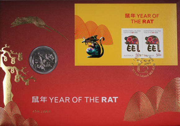 2019 Lunar Year of the Rat 50c PNC (Impressions)