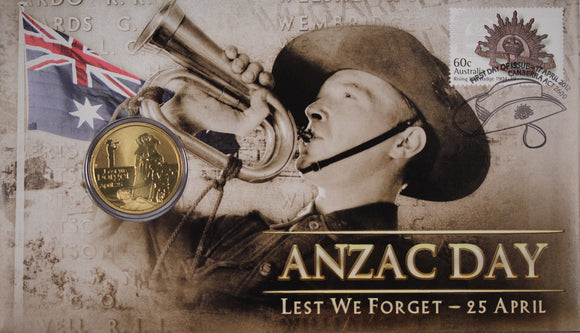 2012 Lest We Forget ANZAC Day $1 PNC