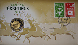 2014 Seasons Greetings Christmas $1 PNC