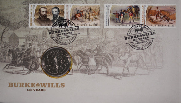 2010 150 Years Burke and Wills 20c PNC