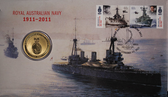 2011 Royal Australian Navy Centenary $1 PNC