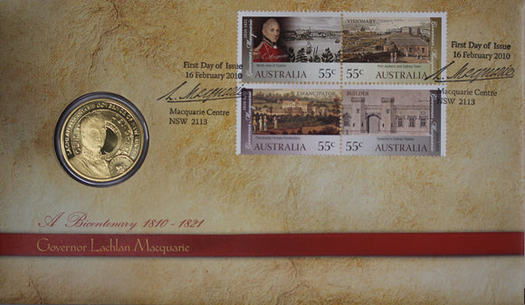 2010 Bicentenary Lachlan Macquarie $1 PNC