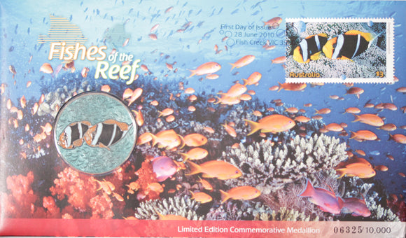 2010 Fishes of the Reef Coloured Medallion Cover