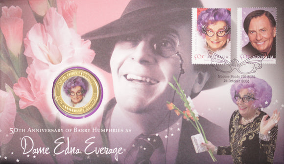 2006 50th Anniversary of Barry Humphries as Dame Edna Everage $1 PNC