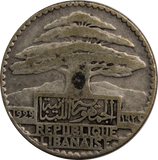 Lebanon 1929 10 Piastres Fine
