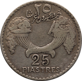 Lebanon 1936 25 Piastres gFine