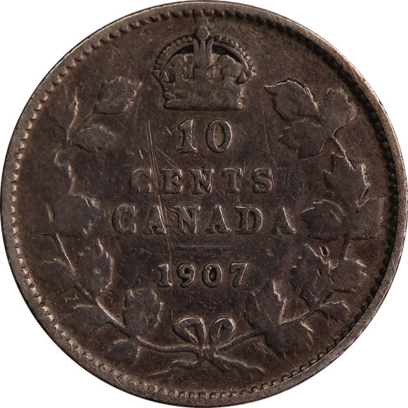 Canada 1907 10 Cent VG