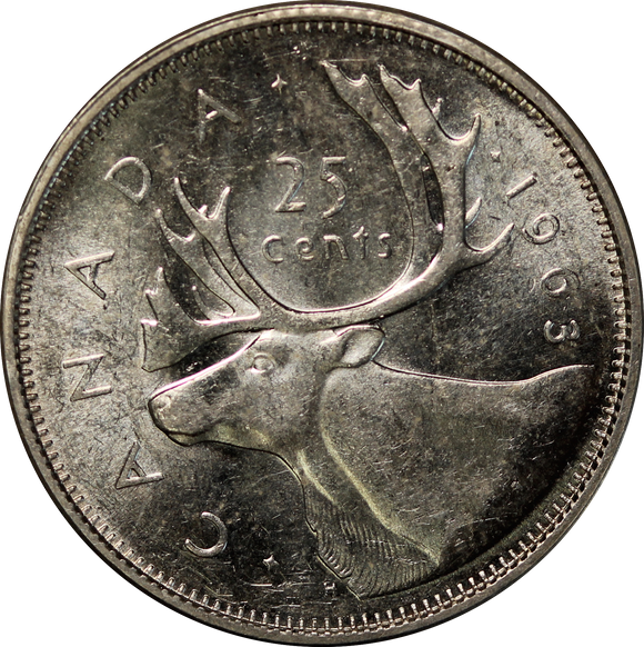 Canada 1963 25 Cent VF