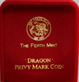 1997 Kookaburra 1oz Silver Dragon Privy Mark Coin