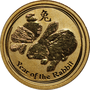 2011 Year of the Rabbit 1/20oz Gold Coin