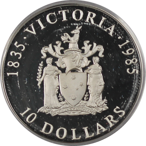 1985 State Series Victoria Silver Proof $10 Coin