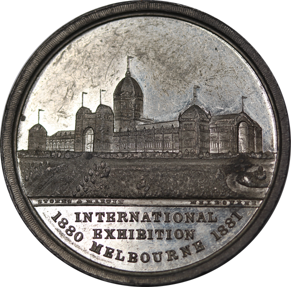 Melbourne International Exhibition Medal 1880-1881 gVF