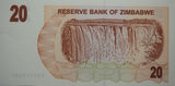 2007 Zimbabwe $20 Dollar Cheque UNC