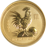 2005 Year of the Rooster 1/20oz Gold Coin in Box (Series I)
