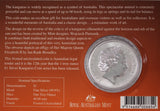 2004 Australian Kangaroo 1oz Silver Coin in Card