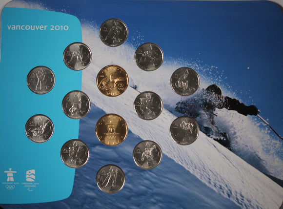 2010 Canada Vancouver Olympic Winter Games 14 Coin Set