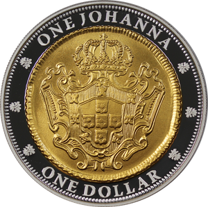 2007 $1 Selectively Gold Plated Silver Subscription Coin - 1732 One Johanna