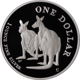 1999 Australian Kangaroo 1oz Silver Proof Coin