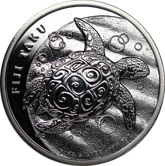 Fiji 2013 Turtle 1oz Silver Coin